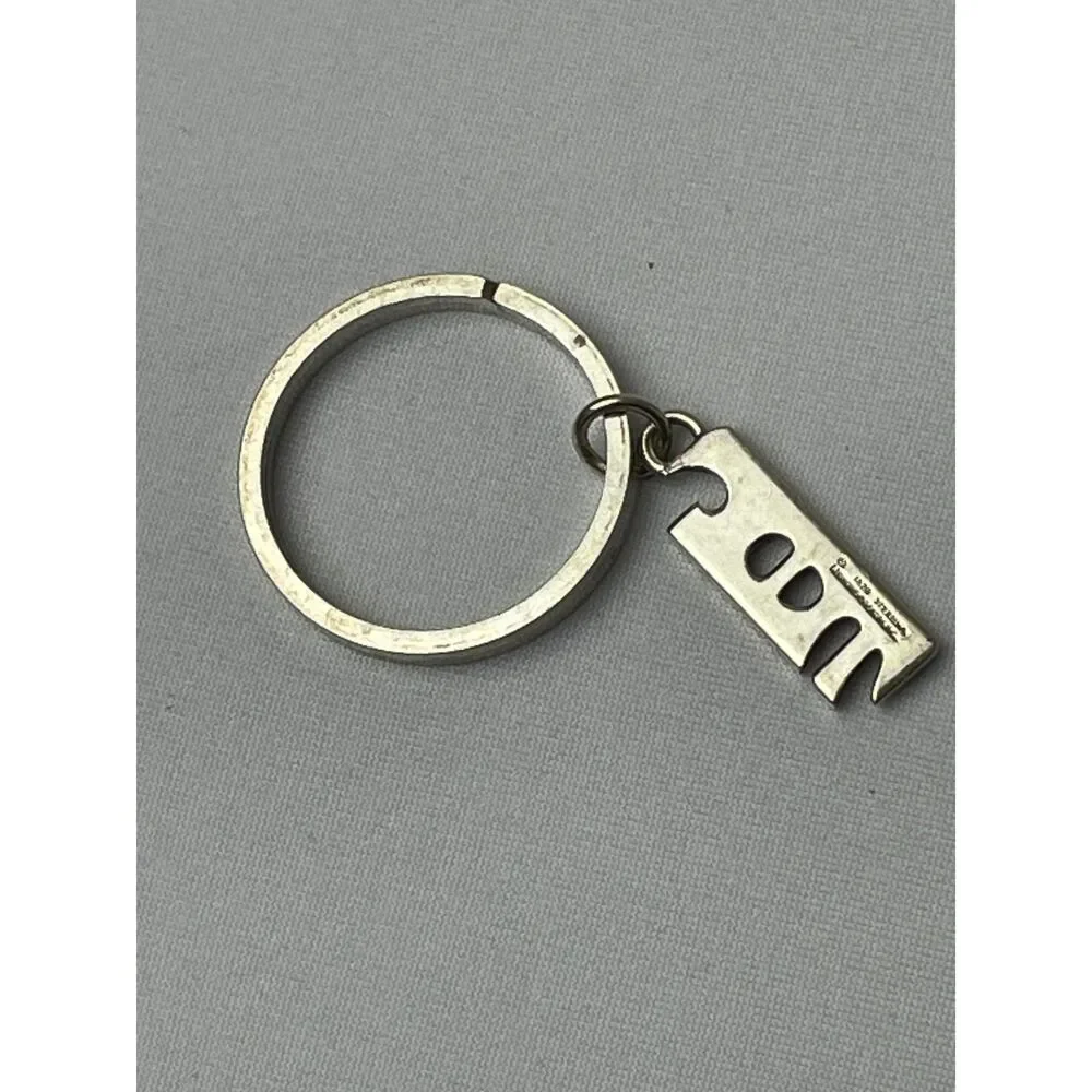 ~ Rare LAF Key Ring Vintage Sterling Silver* Key Chain Lafayette College VTG 70